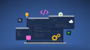 concept,of,computer,programming,or,developing,software,or,game.,vector